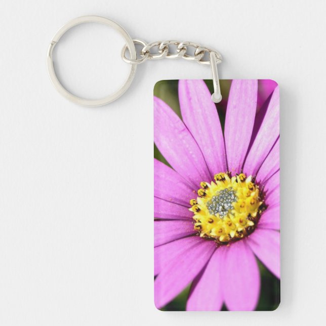 Pink Floral Keychain (Front)