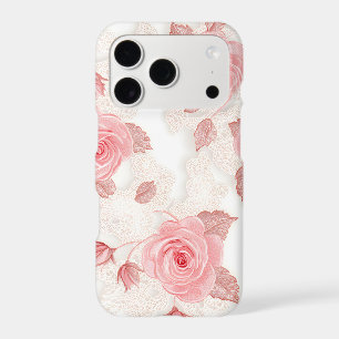 Pink Floral Lace iPhone Case   Vintage Coquette