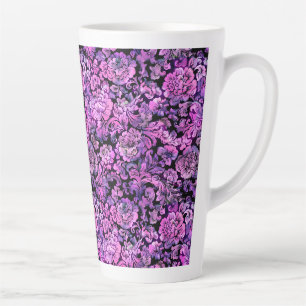 PINK FLORAL LATTE MUG