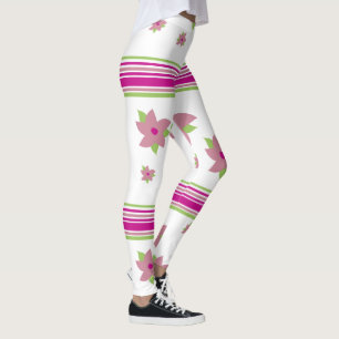 Pink Floral Leggings