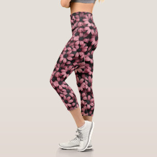 Pink Floral Leggings