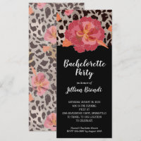 Pink Floral Leopard Print Bachelorette Party