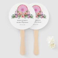 Pink Floral Mandala Crystals Metaphysical Wedding