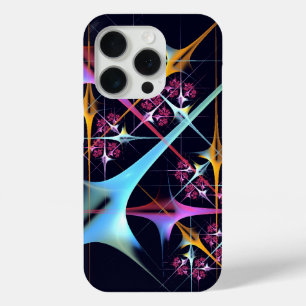 Pink Floral Modern Abstract Art Colour Pattern #01 iPhone 15 Pro Case