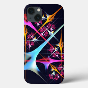 Pink Floral Modern Abstract Art Colour Pattern #01 iPhone 13 Case