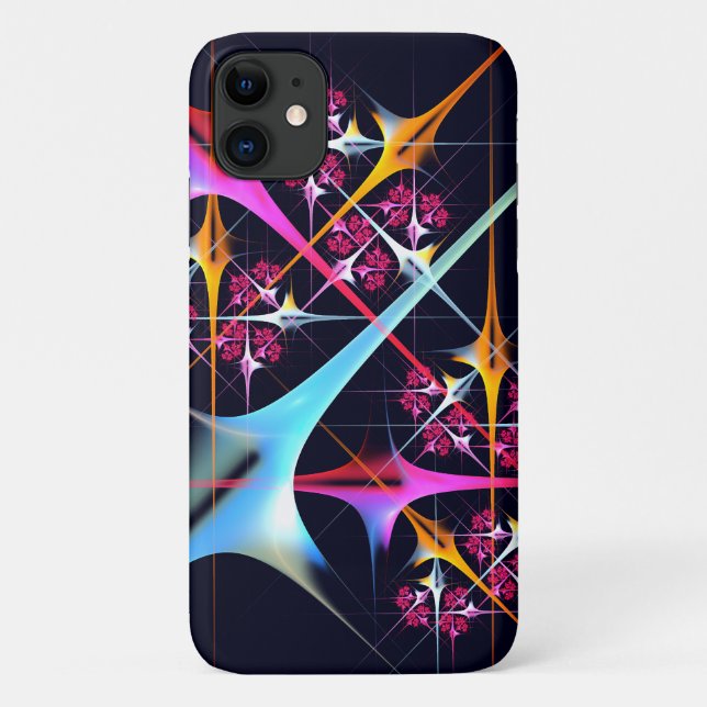Pink Floral Modern Abstract Art Colour Pattern #01 Case-Mate iPhone Case (Back)