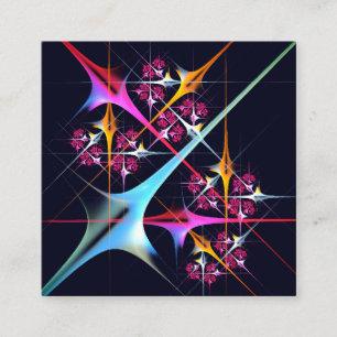 Pink Floral Modern Abstract Art Colour Pattern #01 Enclosure Card