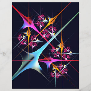 Pink Floral Modern Abstract Art Colour Pattern #01 Flyer