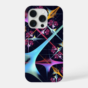 Pink Floral Modern Abstract Art Colour Pattern #01 iPhone 15 Pro Case