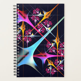 Pink Floral Modern Abstract Art Colour Pattern #01 Planner