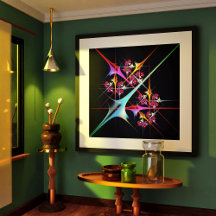 Pink Floral Modern Abstract Art Colour Pattern #01