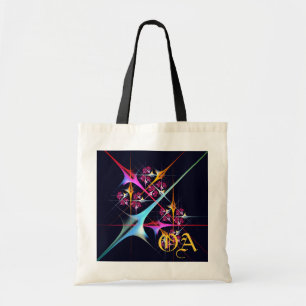 Pink Floral Modern Abstract Art Colour Pattern #01 Tote Bag