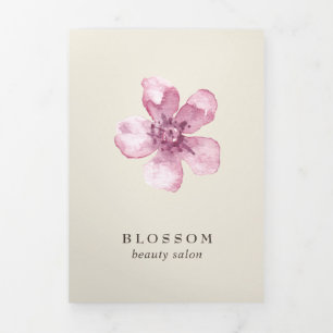 Pink Floral Modern Business Brochure