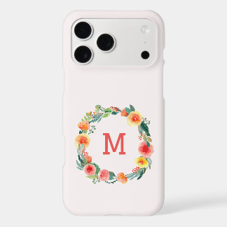 Pink Floral Monogram