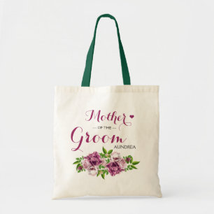 Pink Floral Mother of the Groom Tote Bag