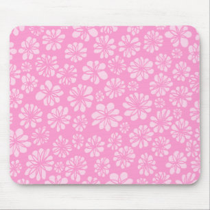 Pink Floral Mouse Mat