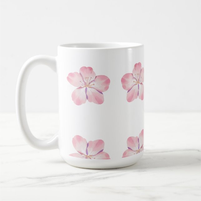 Pink floral mug (Left)