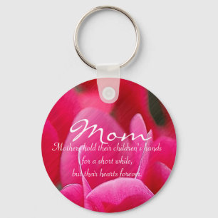 Pink Floral "Mum" Keychain
