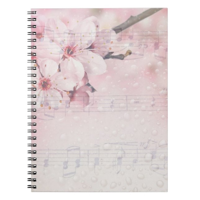 Pink Floral Music Notebook (Front)