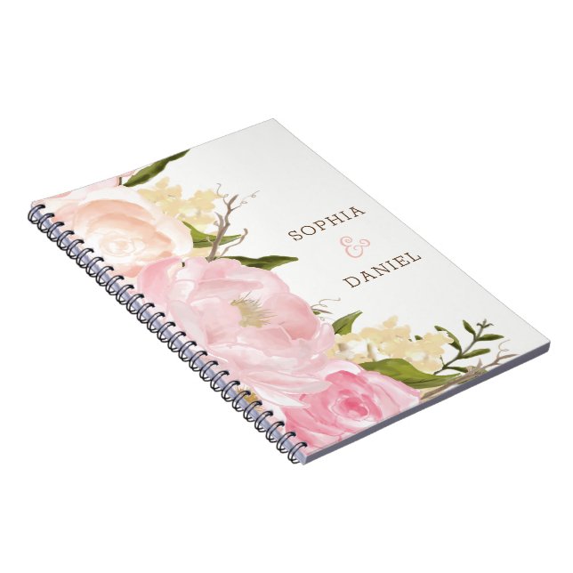Pink Floral Notebook (Right Side)