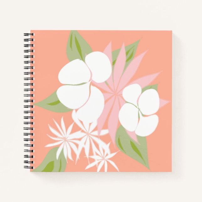 pink floral notebook (Front)