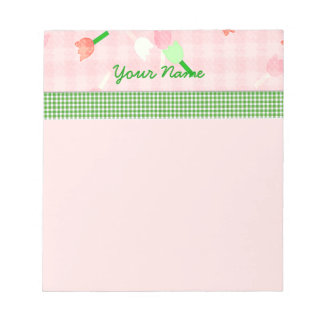 Pink Floral Notepad