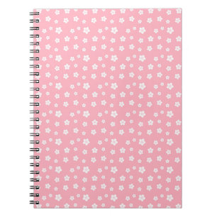 Pink Floral Pattern Notebook