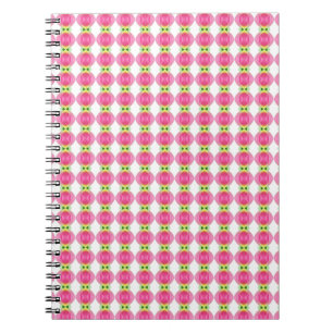 Pink floral pattern notebook