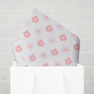 Pink Floral Pattern Tissue Paper
