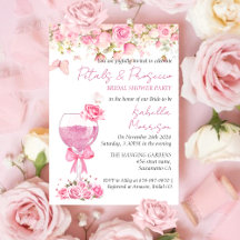 Pink Floral Petals & Prosecco Bridal Shower