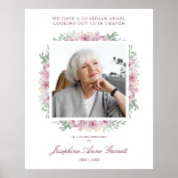 Pink Floral Photo Remembrance Wedding Dear Ones
