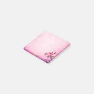 Pink floral Post-it notes