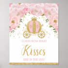 Pink Floral Princess Guess How Many Kisses Game 