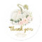 Pink Floral Pumpkin Fall Baby Shower Thank You