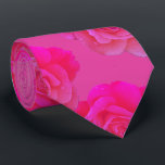 Pink Floral Rose Fuchsia Stylish Gift Favour 2025 Tie<br><div class="desc">Designed with cool pink floral patterns that makes a great gift or party favour for birthdays,  weddings,  wedding anniversary or any events or celebrations!</div>