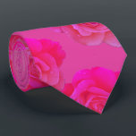 Pink Floral Rose Fuchsia Stylish Gift Favour 2025 Tie<br><div class="desc">Designed with cool pink floral patterns that makes a great gift or party favour for birthdays,  weddings,  wedding anniversary or any events or celebrations!</div>