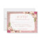 Pink Floral Rose Gold Glitter RSVP Meal Choice