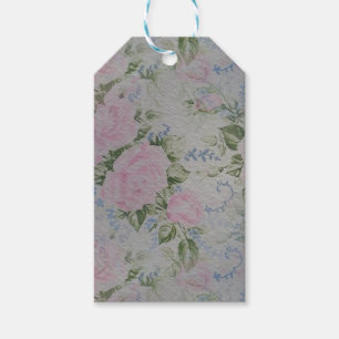 Pink Floral Roses Vintage Gift Tags