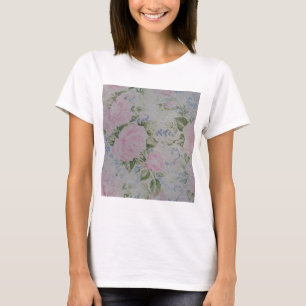 Pink Floral Roses Vintage T-Shirt