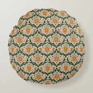 Pink Floral Round Cushion