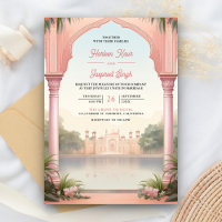 Pink Floral Royal Indian Palace All in One Wedding