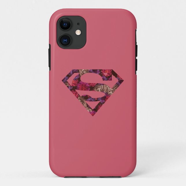 Pink Floral S-Shield Case-Mate iPhone Case (Back)