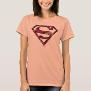 Pink Floral S-Shield T-Shirt