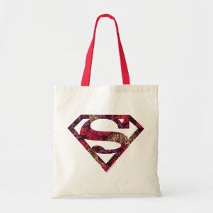 Pink Floral S-Shield Tote Bag