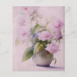 Pink Floral Scrapbook Paper