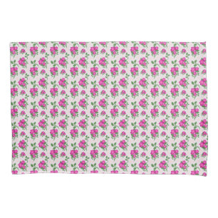 Pink Floral Seamless Pattern   Elegant Watercolor  Pillowcase