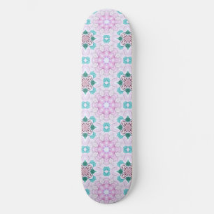 PINK FLORAL  SKATEBOARD