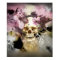 Pink Floral Skull Abstract