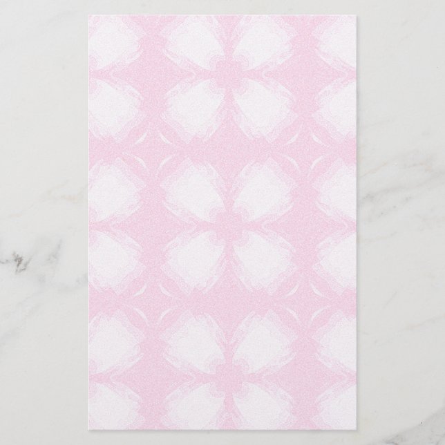 Pink Floral Stationery (Front)