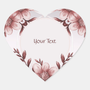 Pink Floral Sticker